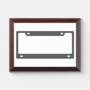 License Plate Award Plaque