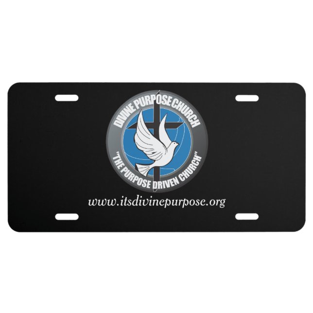 License Plate - Black (Front)