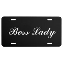 License Plate - Boss Lady