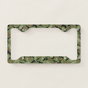 License Plate - Camouflage Frame