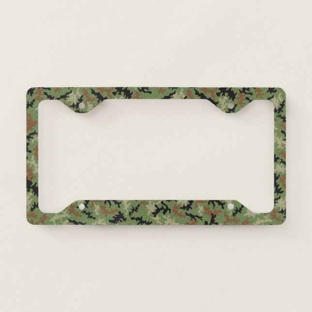 License Plate - Camouflage License Plate Frame (Front)