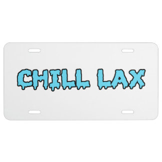 License Plate Chill Lax