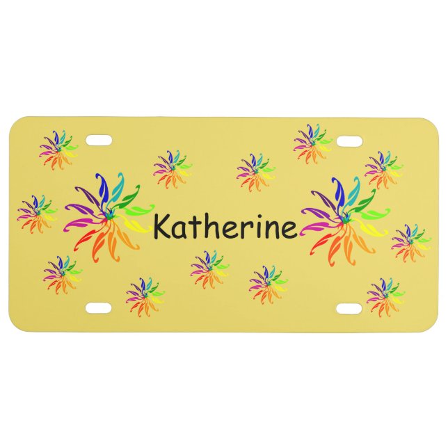 License Plate - Color Wheels (Front)