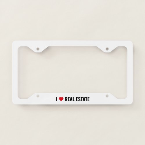 License Plate Cover _ I 3 Real Estate