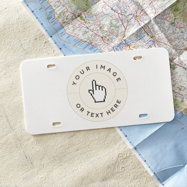 License Plate - Custom (add image/text) (In Situ)