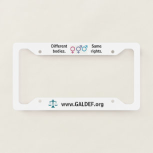 License plate frame