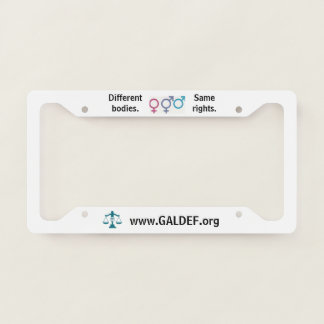 License plate frame