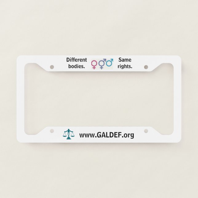 License plate frame (Front)