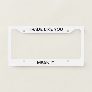 License plate frame 1