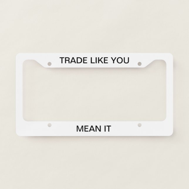 License plate frame 1 (Front)