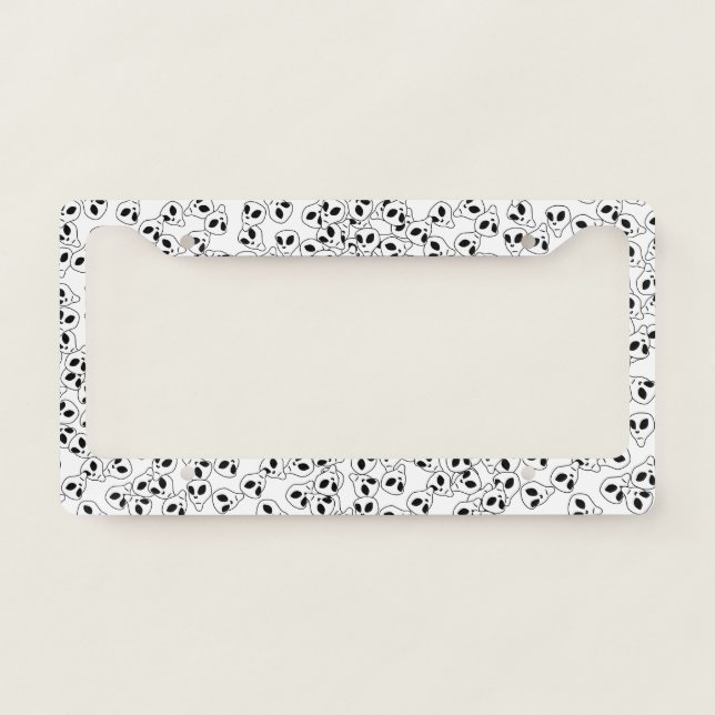 License Plate Frame - Aliens (Front)