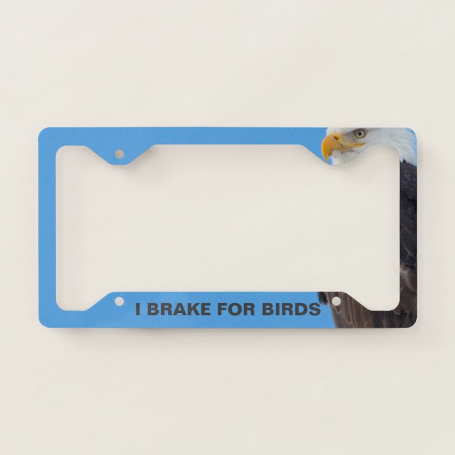 License Plate Frame - Bald Eagle (Front)