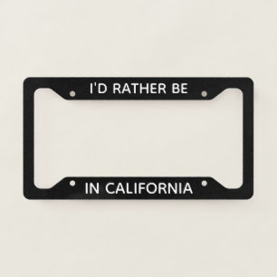 License Plate Frame California License Plate Frame