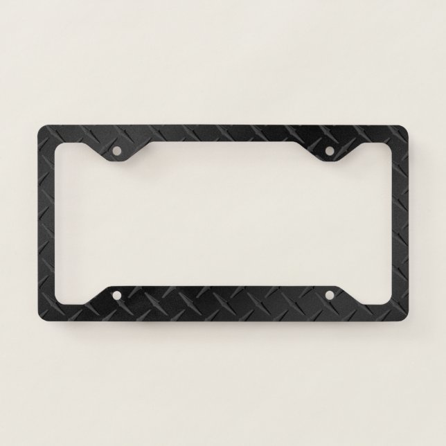 License Plate Frame - Diamond Plate (Front)