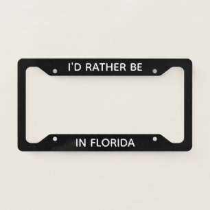 License Plate Frame Florida License Plate Frame