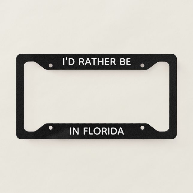 License Plate Frame Florida License Plate Frame (Front)
