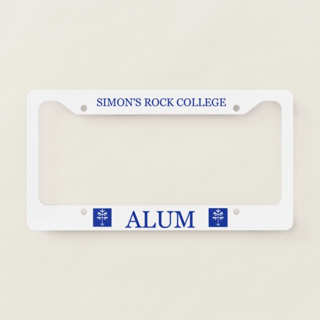 License Plate Frame for SRC Alum in Blue (Front)