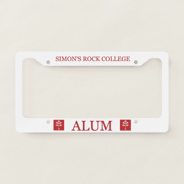 License Plate Frame for SRC Alum in Red (Front)