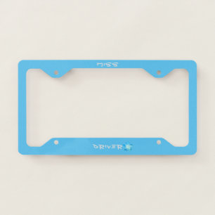 License Plate Frame Miss Driver design