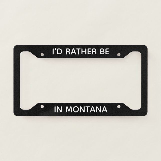 License Plate Frame Montana License Plate Frame (Front)