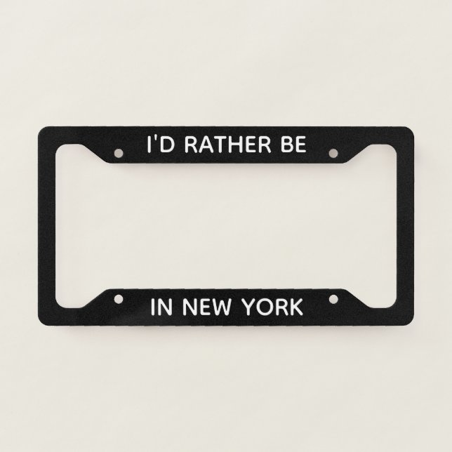 License Plate Frame New York License Plate Frame (Front)