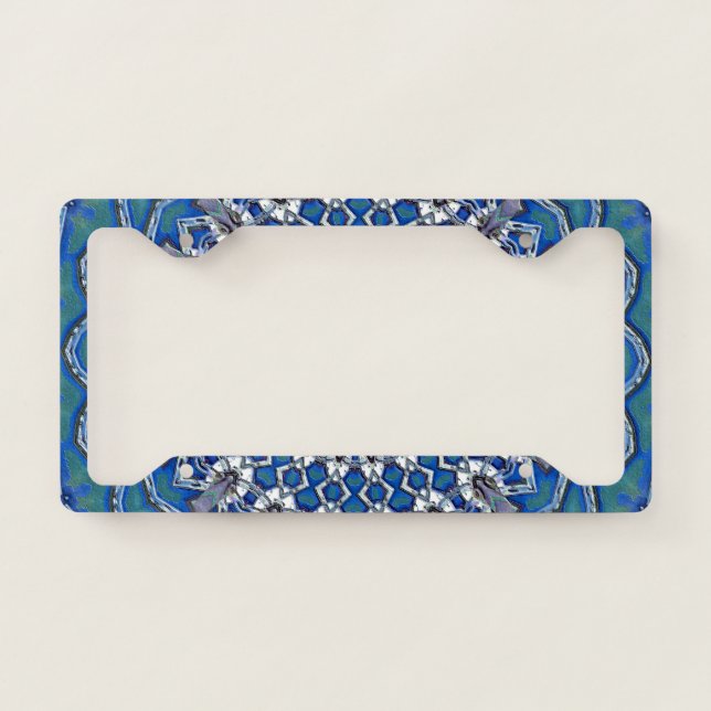 License Plate Frame - Ocean Blues (Front)