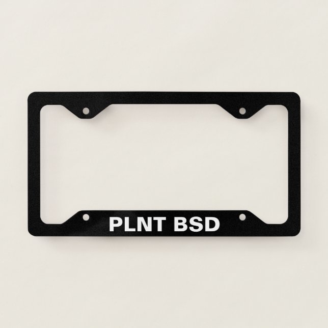 License plate frame Plant based Vegan (Front)