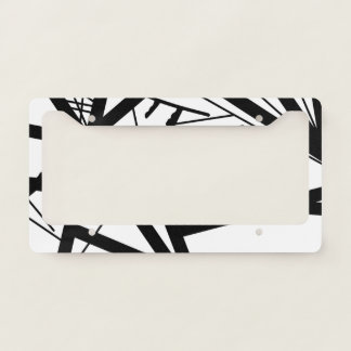 License Plate Frame - Rocking Stripes