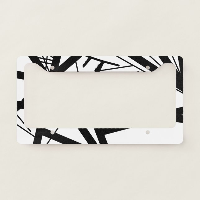 License Plate Frame - Rocking Stripes (Front)