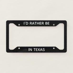 License Plate Frame Texas License Plate Frame