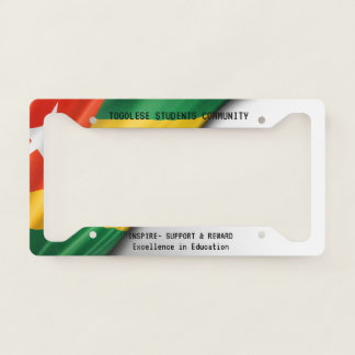 License Plate Frame- Togolese Students Community Frame