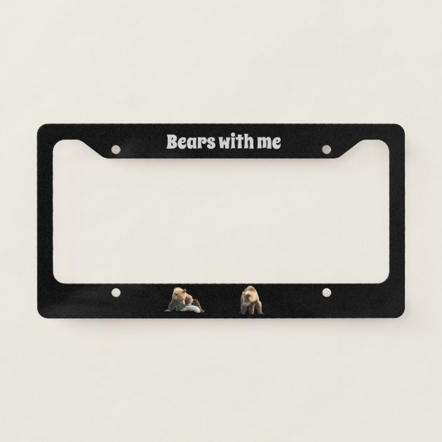 grateful dead dancing bear license plate frame