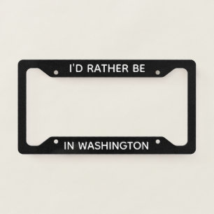 License Plate Frame Washington License Plate Frame
