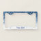 License Plate Frame -Your Text Glitter Blue