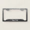License Plate Frame - Your Text Glitter Grey Black