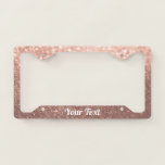 License Plate Frame - Your Text Rose Gold