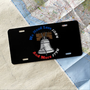 License Plate George Orwell More 1984 Less 1776