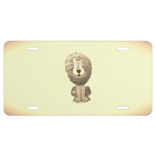 License Plate Lion style design