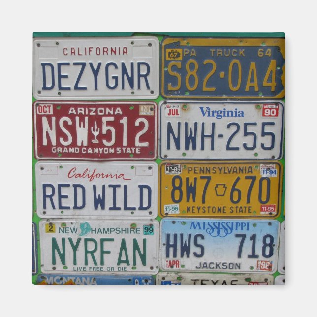 License Plate Lovers Magnet (Front)