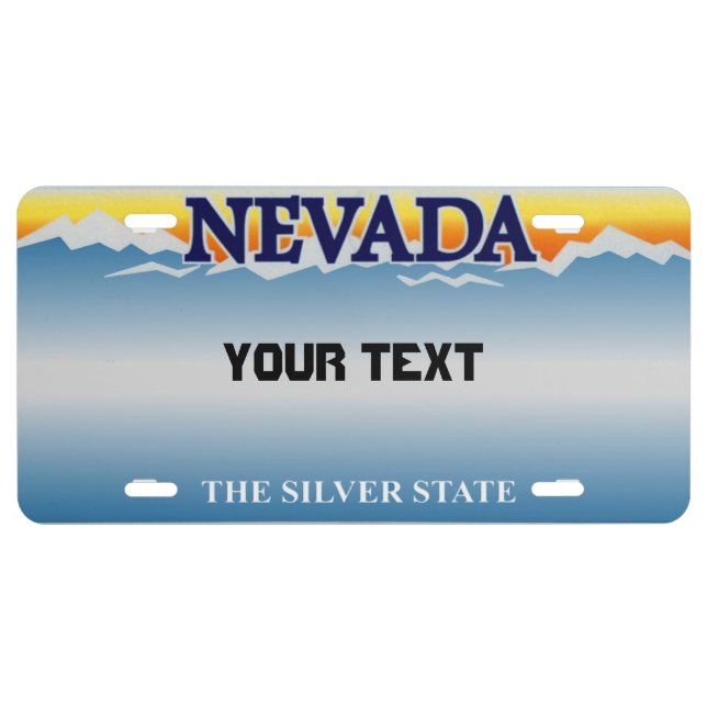 license plate Nevada (Front)