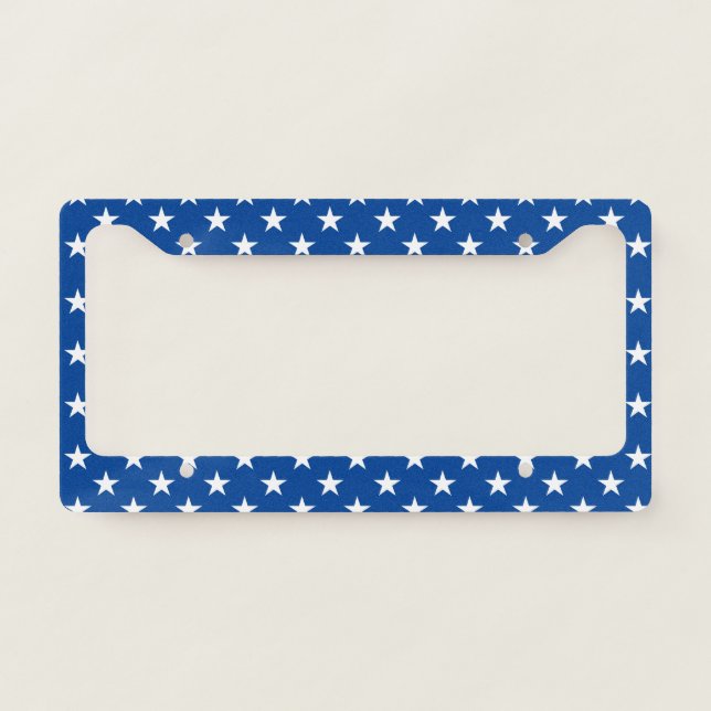License Plate-Patriotic Stars License Plate Frame (Front)