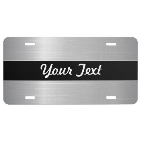 License Plate - Silver Shine Stainless Steel