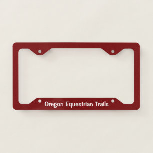 License plate surround with logo frame