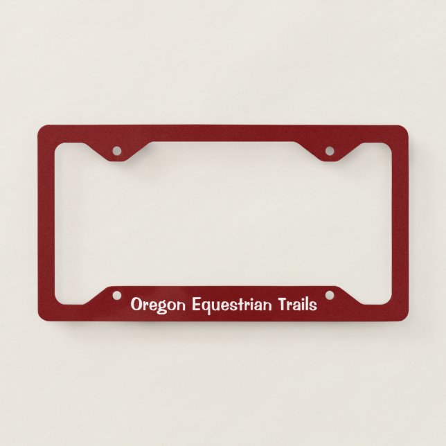 License plate surround with logo frame (Front)