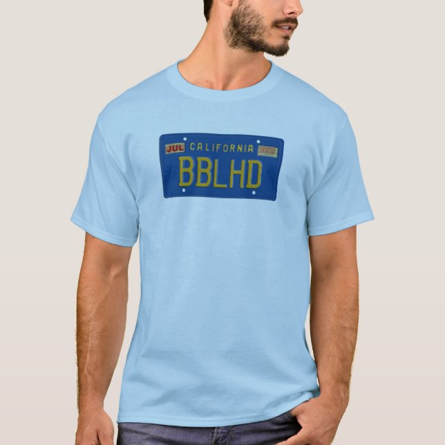 License plate T-Shirt (Front)