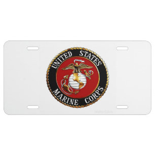License Plate U.S.M.C.