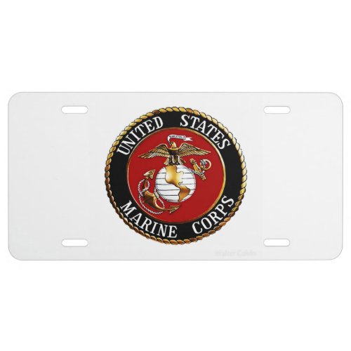 License Plate USMC