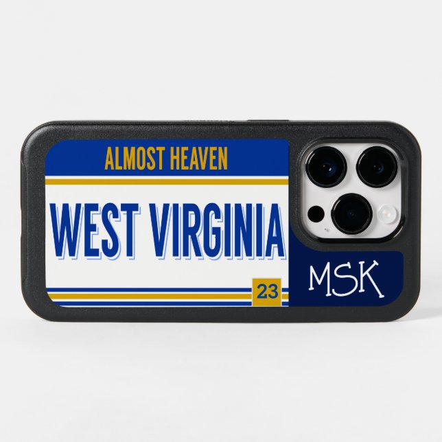 License Plate West Virginia OtterBox iPhone Case (Back Horizontal)