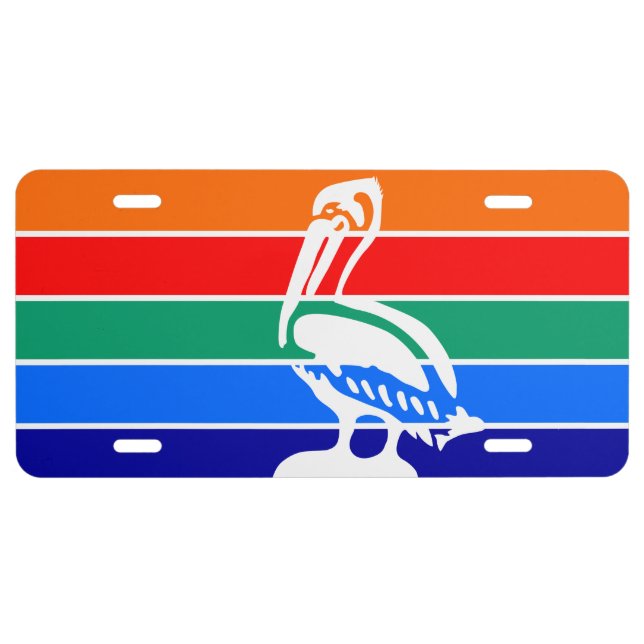 License plate with Flag of St. Petersburg (Front)