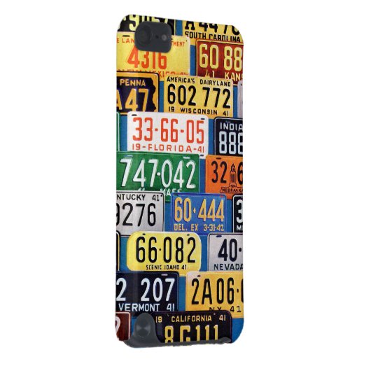 License Plates by H. Wilson Smith iPod Touch 5G Case (Back/Right)